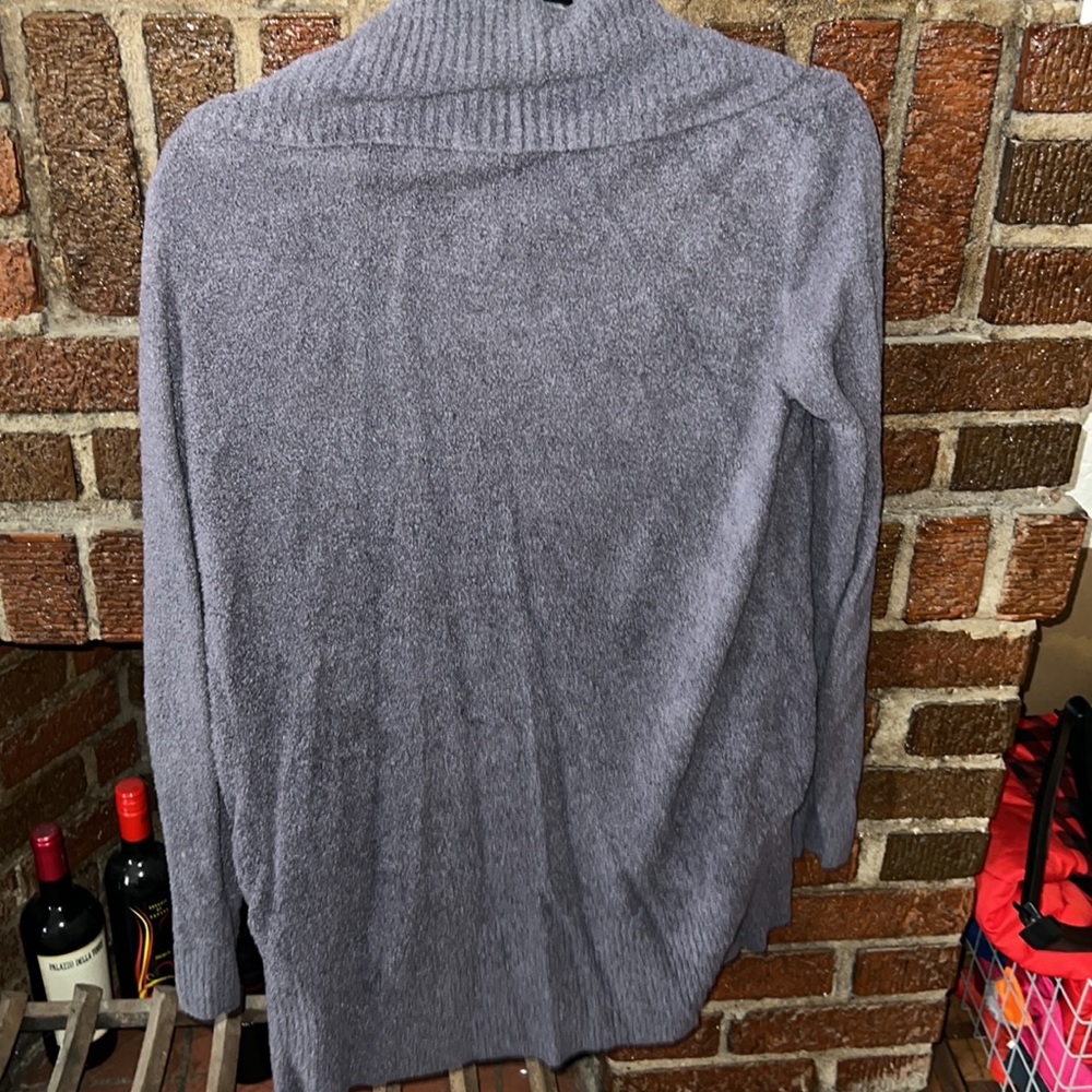 Barefoot Dreams Slate Blue Women's Cardigan - Picture 6 of 6
